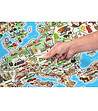 Магнитна карта пъзел и игра 3 в 1 Европа-4 снимка