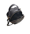 Дамска раница от естествена кожа в черно-3 снимка