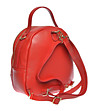 Дамска раница от естествена кожа в червено-1 снимка