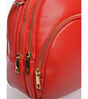 Дамска раница от естествена кожа в червено-2 снимка