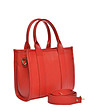 Дамска кожена червена чанта-1 снимка