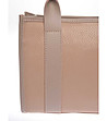 Дамска кожена чанта в цвят пудра-3 снимка