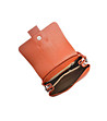 Малка дамска кожена чанта в оранжево-3 снимка