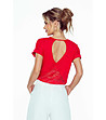 Дамска червена блуза с ефектен гръб AZALIA-2 снимка