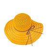 Жълта дамска лятна шапка Florina-2 снимка