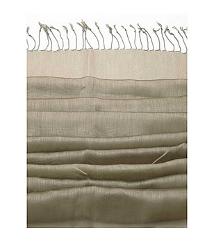 Дамски шал в цвят каки Satynowa снимка