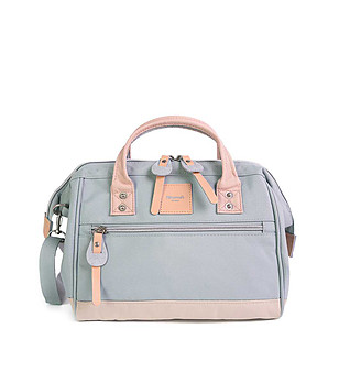 Дамска чанта в сиво и бежово Himawari No. 57 снимка