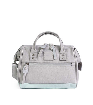 Дамска чанта в сиво и мента Himawari No. 57 снимка