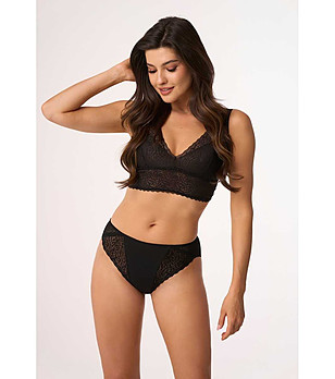 Черни памучни бикини Sila снимка