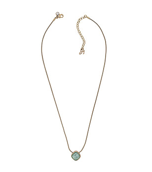 Дамско колие в розовозлатисто със син камък Adore снимка