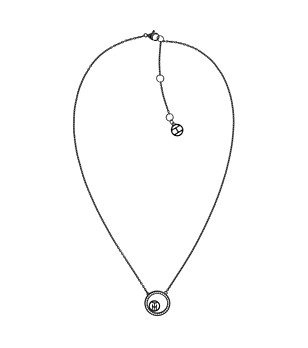 Дамско колие в цвят графит снимка