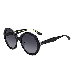 Дамски черни кръгли слънчеви очила ZYA снимка