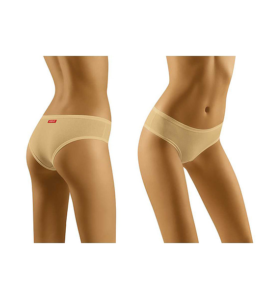 Памучни бежови бикини Sleek снимка