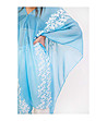 Светлосиньо парео с флорални бродерии Marsala-3 снимка
