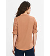 Дамска блуза в цвят камел Sara-1 снимка