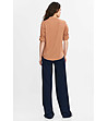 Дамска блуза в цвят камел Sara-4 снимка