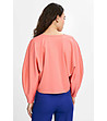 Дамска oversize блуза в цвят корал Lana-1 снимка