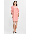 Рокля в цвят сьомга с 3/4 ръкави Milla-3 снимка