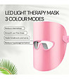 Терапевтична розова маска с LED светлина-1 снимка