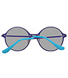 Unisex кръгли слънчеви очила в синьо-2 снимка
