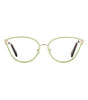 Дамски рамки за очила в златисто и светлозелено SCARLETTA-1 снимка