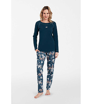 Дамска пижама в тъмносиньо Hariet снимка