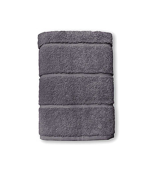 Тъмносива памучна кърпа Стефани 30х50 см снимка