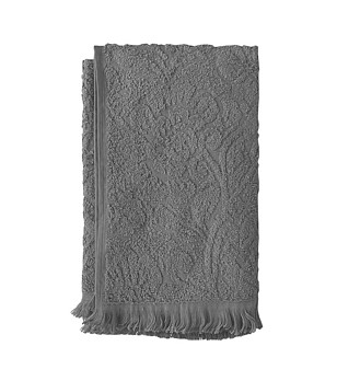 Хавлиена кърпа с ресни в тъмносиво Katy 40х60 см снимка