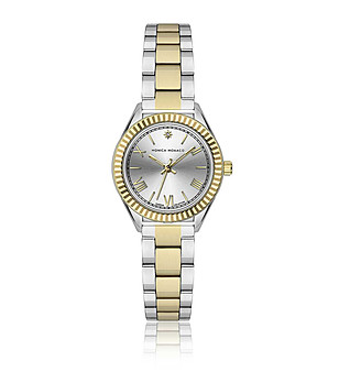 Дамски часовник в златисто и сребристо снимка