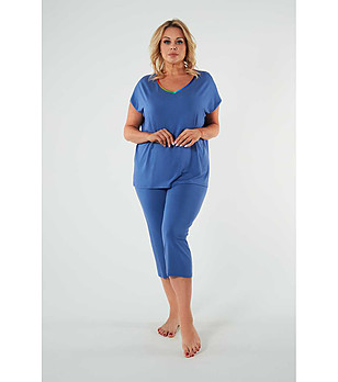 Дамска пижама в синьо Paola снимка