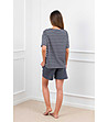 Памучна дамска лятна пижама в цвят графит Betty-1 снимка