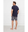 Мъжка памучна пижама в тъмносиньо Edwin-1 снимка