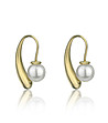 Дамски позлатени обеци с перла Jennifer-1 снимка