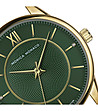 Дамски златист часовник с циферблат в зелено-2 снимка