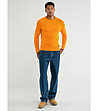Оранжев мъжки пуловер-2 снимка