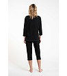 Черна дамска памучна пижама Olza-2 снимка