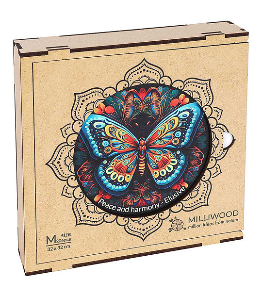 Дървен пъзел Peace and Harmony 206 части Мандала Неуловима снимка