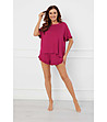Цикламена дамска лятна пижама Styl-1 снимка