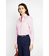 Розова дамска ленена риза Lavoni-1 снимка