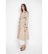 Дамски тренч в бежово Sarah-1 снимка