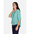 Дамска ленена риза в цвят мента Aliza-2 снимка