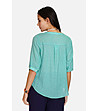Дамска ленена риза в цвят мента Aliza-3 снимка