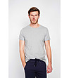 Сива памучна мъжка тениска-3 снимка