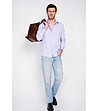 Мъжка лилава риза-1 снимка