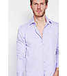 Мъжка лилава риза-4 снимка