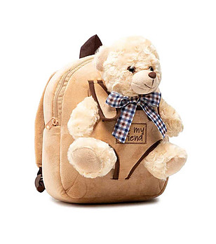 Малка детска плюшена раница Teddy Bear снимка