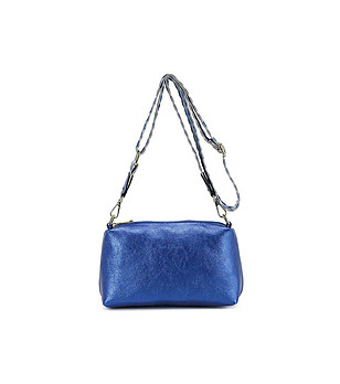Малка синя дамска чанта Danae снимка