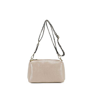 Малка дамска чанта в цвят крем Danae снимка