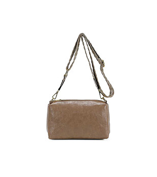 Малка дамска чанта в цвят таупе Danae снимка