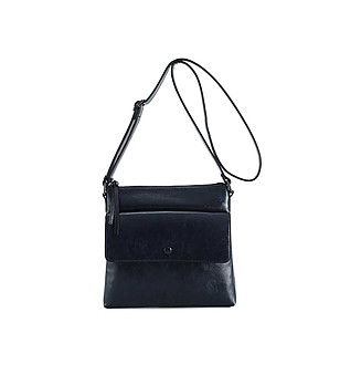 Дамска тъмносиня чанта през рамо Karimа снимка